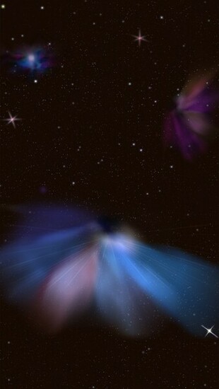 Luminous Space iPhone Wallpaper