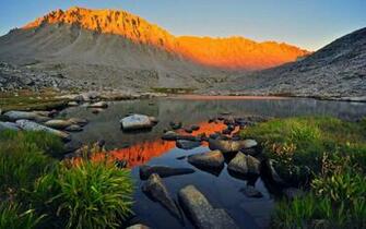 Mt Whitney Alpenglow Sequoia National Park Hq Wallpaper