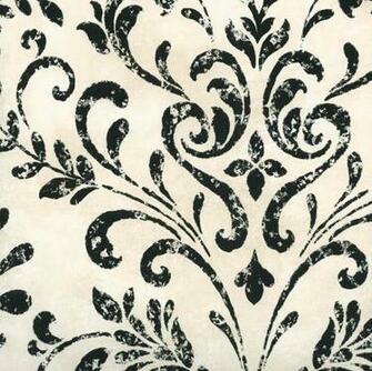 Black Cream Ckb66346 Country Damask Wallpaper