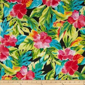 Bright Floral Print Zoom Splash Of Color