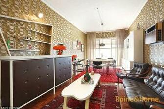 Geometrical Wallpaper Mosaic Tiles And Very Loud Furniture Perfectly
