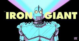 The Iron Giant Wallpaper Posterized By