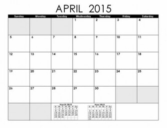 Desktop Wallpaper Calendar April