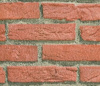 Faux Brick Wallpaper Textured Red Rayiw
