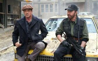 Movies Chuck Norris G36c Silvester Stallone The Expendables