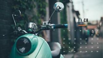 Widescreen March Calendar Wallpaper