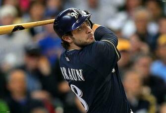 Ryan Braun Hits The Ball HD Wallpaper