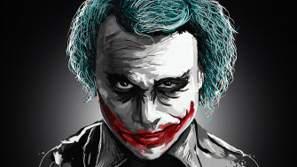 Joker Heath Ledger Art 4k Wallpaper HD Superheroes