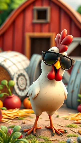 Funny Chicken Wallpaper