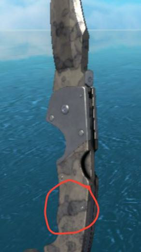 I Just Noticed There Was A Gnome On My Falchion Stained Knife