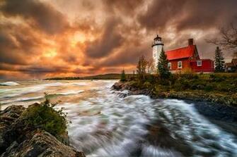 Wallpaper Border Lighthouses In Michigan Trending