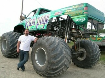 Grave Digger Monster Truck Wallpaper High Jump