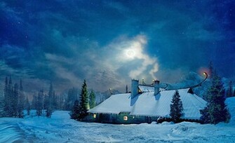 Wallpaper Winter Night Picture