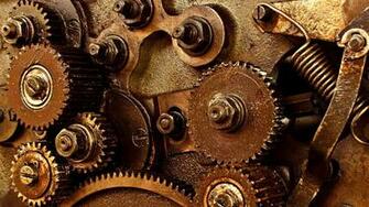 Steampunk Mechanism Machine Engineering Gear Wallpaper Background