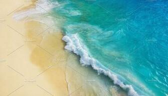 Sea Coast As A Background From Drone High Quality Nature Stock