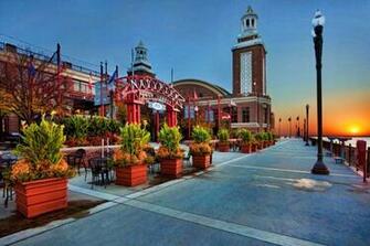 Navy Pier Sunrise Chicago Wallpaper