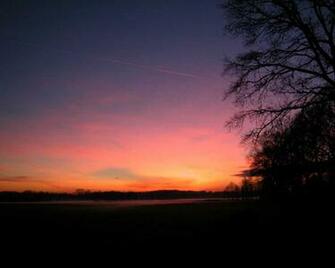 Wallpaper Winter Zonsondergang X