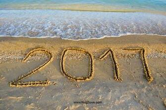 Happy New Year Beach Wallpaper