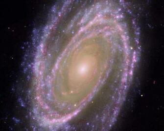 Hubble Galex Spitzer Composite Image Of M81 Esa