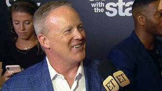 Sean Spicer Reacts To Donald Trump S Dwts Support Says Cast And