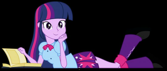 Twilight Sparkle Reading Equestria Girls By Lyndonpatrick On