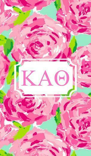 Monogram Background Binder Covers iPhone Background Alpha Chi