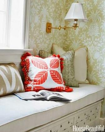 Pillows In China Seas Fabrics And Plantation Wallpaper From Carleton V