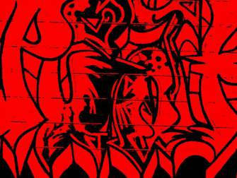 Red Graffiti Background Image All White