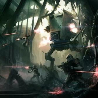 Art Atat Artwork Wallpaper Star Wars