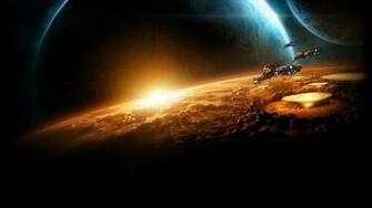 Wallpaper Starcraft Planet Sun Earth Space 4k