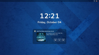 Set My Lock Screen Background To The Fedora Default Because I Like