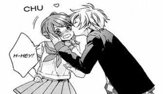 Black And White Anime Boy Girl Kiss HD Wallpaper StylishHDwallpaper