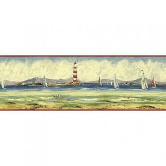 Sunworthy Seashore Prepasted Wallpaper Border