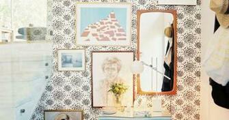 Wall Treatment Photos Albert Hadley Wallpaper And Entryway