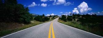 Dual Screen Wallpaper Road HD Res
