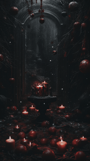 Dark Christmas Aesthetic Wallpaper