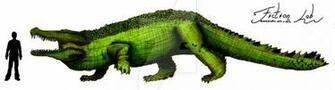 Deinosuchus Hatcheri Scale By Kawekaweau