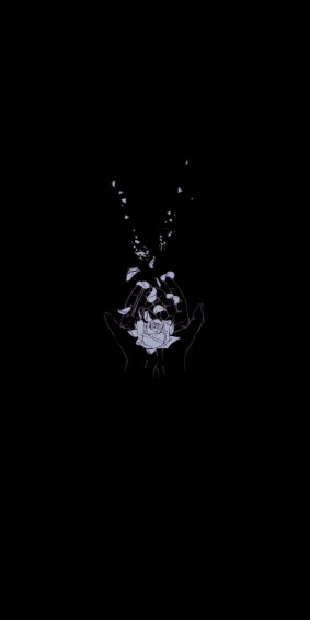 Cute Black Background Wallpaper