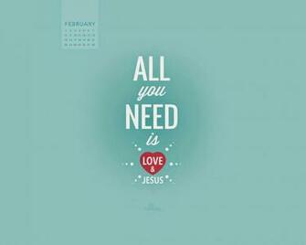 Card Wallpaper Jesus Love February Calendar