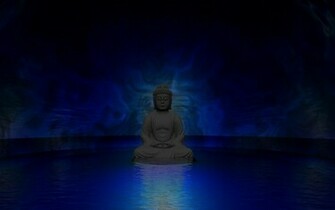 M Ditation Bleu Profond Wallpaper