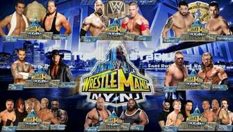 Wrestlemania Match Card By Arshpreetsingh