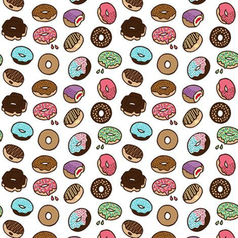 Tiny Donuts Wallpaper Bettyturbo Spoonflower
