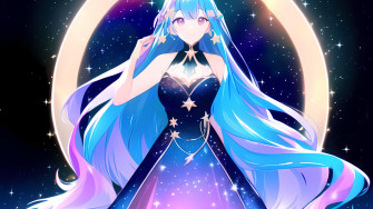 Stable Diffusion Ai Anime Nebula Girl 4k Wallpaper