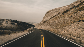Wallpaper 4k Road Marking Highway Montana