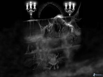 Dark Grim Reaper Horror Skeletons Skull Creepy Z Wallpaper