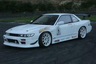 Nissan 180sx Khuro Black With Gt Wing Fisheye Wallpaper