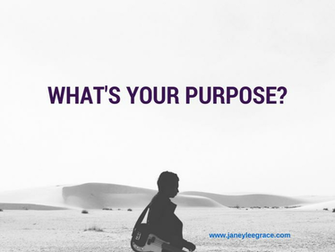 What S Your Purpose Janey Lee Grace