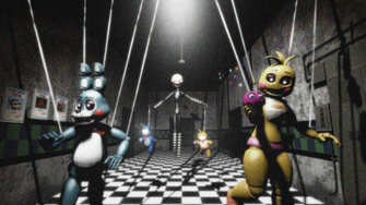 Fnaf Puppeteer And Puppets By Ionyen