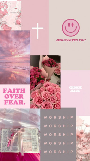 Christian Pink Wallpaper In