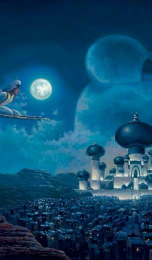 Flight Over Agrabah Galaxy Tab Wallpaper